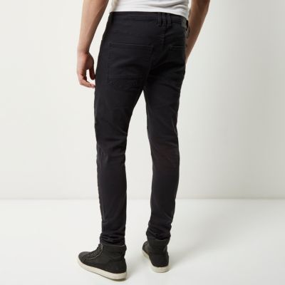 Grey Sid skinny biker jeans